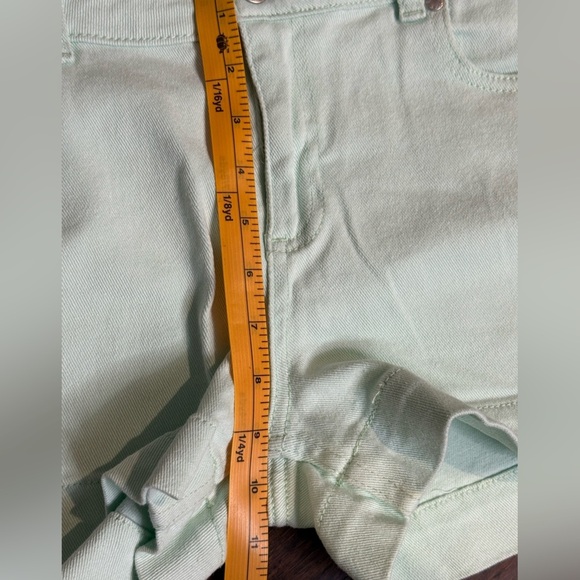 JoeFresh Mint Green Denim Shorts size 10 - Picture 5 of 5